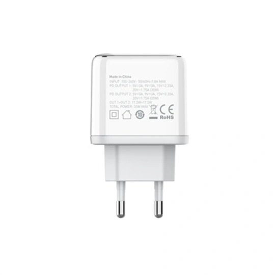 Ldnio A2528C 35W Dual USB-C Fast Charger